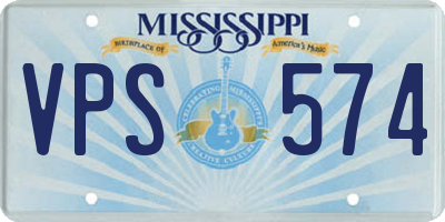 MS license plate VPS574