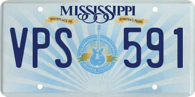 MS license plate VPS591