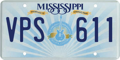 MS license plate VPS611