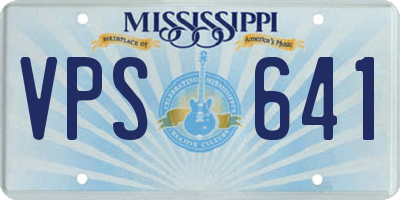 MS license plate VPS641