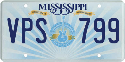 MS license plate VPS799