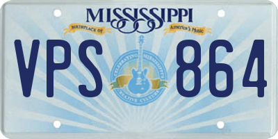 MS license plate VPS864