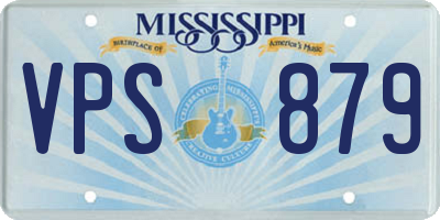 MS license plate VPS879