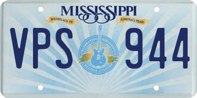 MS license plate VPS944