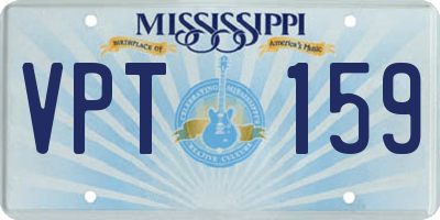 MS license plate VPT159