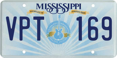 MS license plate VPT169