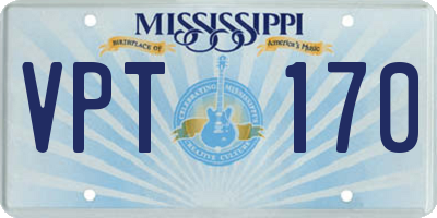 MS license plate VPT170