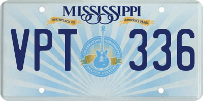 MS license plate VPT336