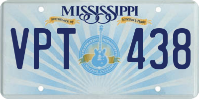 MS license plate VPT438