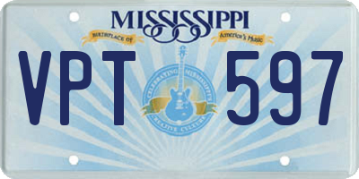 MS license plate VPT597