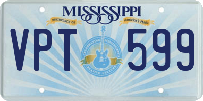 MS license plate VPT599