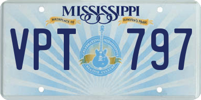 MS license plate VPT797