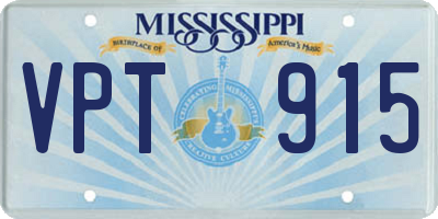 MS license plate VPT915