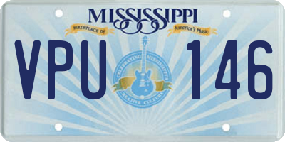 MS license plate VPU146