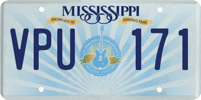 MS license plate VPU171