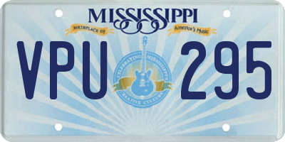 MS license plate VPU295