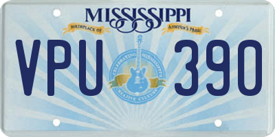 MS license plate VPU390