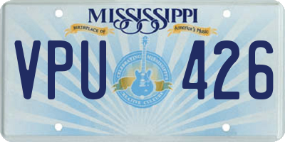 MS license plate VPU426
