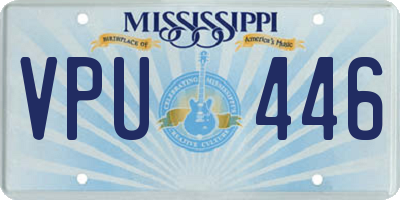 MS license plate VPU446