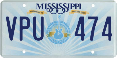 MS license plate VPU474