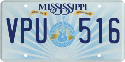 MS license plate VPU516