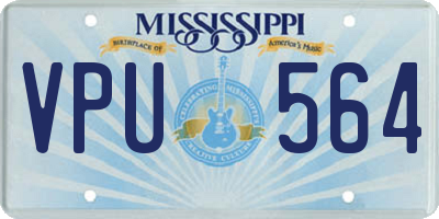 MS license plate VPU564