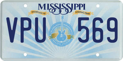 MS license plate VPU569