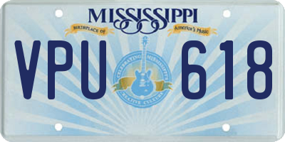 MS license plate VPU618