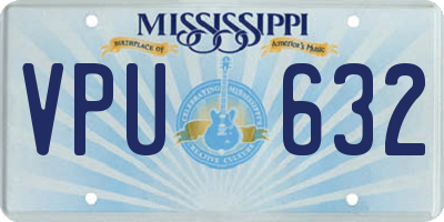 MS license plate VPU632