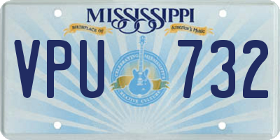 MS license plate VPU732
