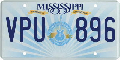 MS license plate VPU896
