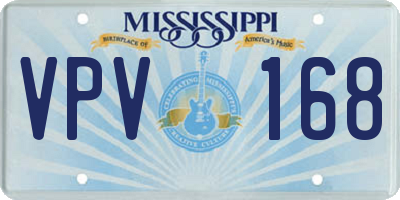 MS license plate VPV168
