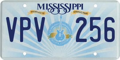 MS license plate VPV256