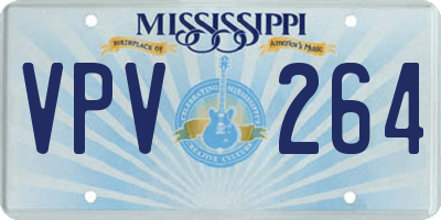 MS license plate VPV264
