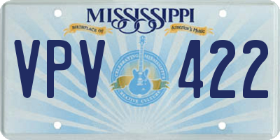 MS license plate VPV422