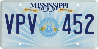 MS license plate VPV452