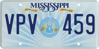 MS license plate VPV459