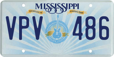 MS license plate VPV486