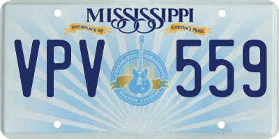 MS license plate VPV559