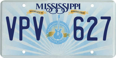 MS license plate VPV627
