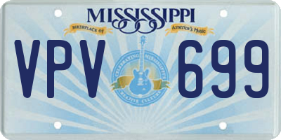 MS license plate VPV699