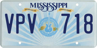 MS license plate VPV718