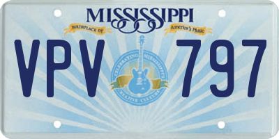 MS license plate VPV797