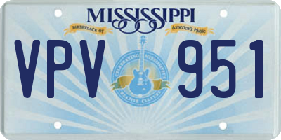 MS license plate VPV951