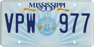 MS license plate VPW977