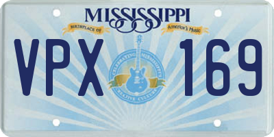 MS license plate VPX169