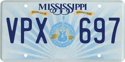 MS license plate VPX697