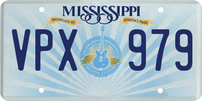 MS license plate VPX979