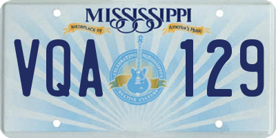 MS license plate VQA129