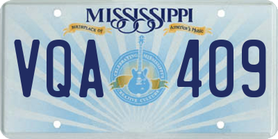 MS license plate VQA409